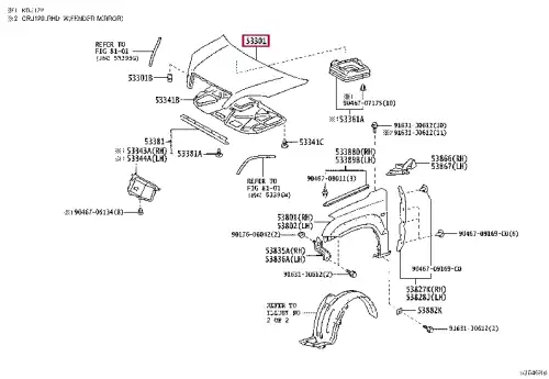 КАПОТ 53301-60470 TOYOTA / LEXUS
