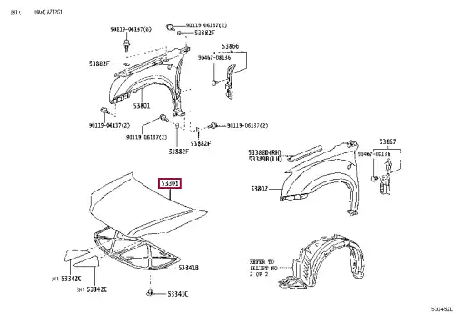 АВТОДЕТАЛЬ 53301-05030 TOYOTA / LEXUS