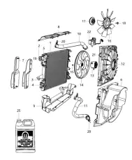 Кожух вентилятора 68039594AA CHRYSLER