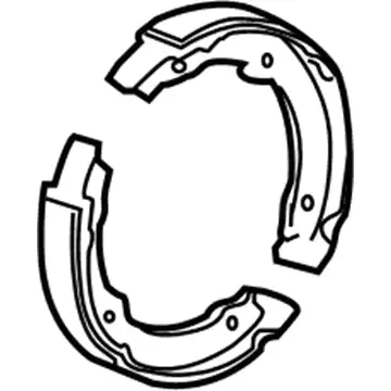Тормозные колодки барабанные GM 15240815