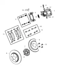 Тормозные колодки дисковые CHRYSLER 68192439AB