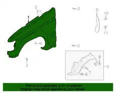 Крыло MITSUBISHI MR535753