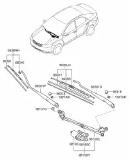 привод стеклоочистителя!\ KIA Cerato 981101M000