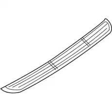 Накладка заднего бампера 04857273AB CHRYSLER