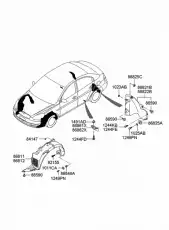 Подкрылок HYUNDAI / KIA 86822-1E000