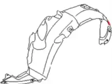 Подкрылок KIA 86811-1D051