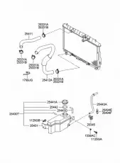  2533626000 ОПОРА РАДИАТОРА HYUNDAI