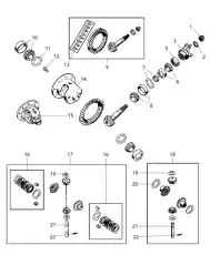 Подшипник дифф.задн и перед, полуосей 4746733 CHRYSLER