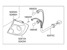 Фонарь задний HYUNDAI / KIA 92402-25000