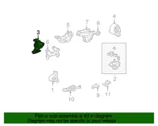 Подушка крепления двигателя HONDA 50805S5A992