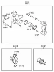 КОМПЛ. УПЛОТНЕНИЙ ТОРМОЗН. СУППОРТА 5810222A00 HYUNDAI