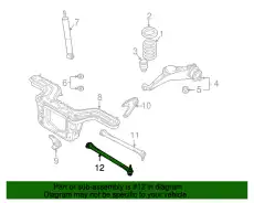 Рычаг подвески MAZDA EF9128550