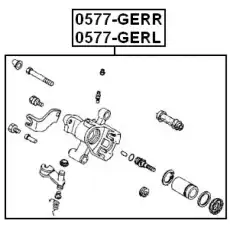 Суппорт тормозной FEBEST 0577-GERR