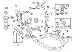  РЕЗИНКА ВЕРХНЯЯ ПЕРЕД GJ6E34012 MAZDA