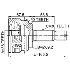 ШРУС наружный FEBEST 0410-V97A50
