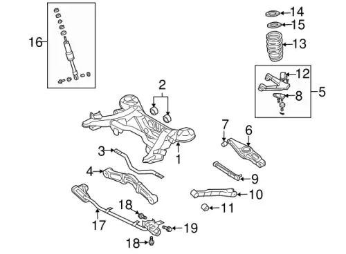 Сайлентблок опоры дифференциала MR554289 MITSUBISHI