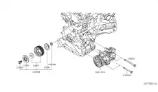 РОЛИК ОБВОДНОЙ РЕМНЯ ПРИВОДА ГЕНЕРАТОРА 11925EA00A NISSAN