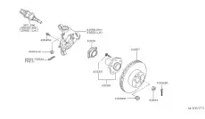 Кулак поворотный NISSAN 43018CG000
