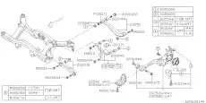 САЙЛЕНТБЛОК РЫЧАГА ПОДВЕСКИ 20254AG040 SUBARU