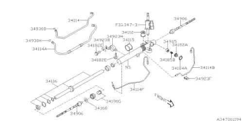 Втулка рулевой рейки 34112AG00A9E SUBARU