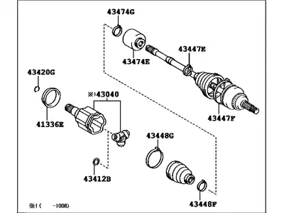ПРИВОД 43420-0W240 TOYOTA / LEXUS