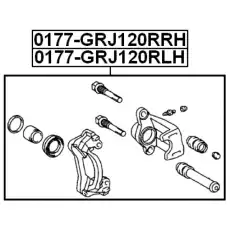 Суппорт тормозной FEBEST 0177-GRJ120RRH