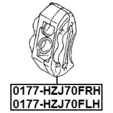 Суппорт тормозной FEBEST 0177-HZJ70FRH