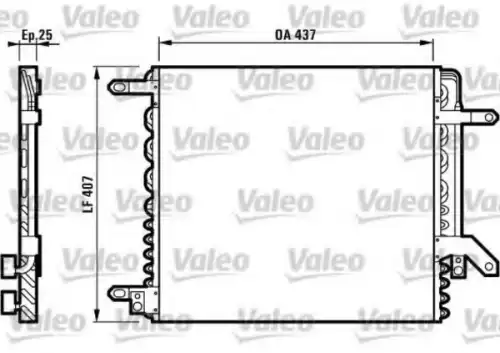 Радиатор кондиционера (конденсатор) VALEO 816968