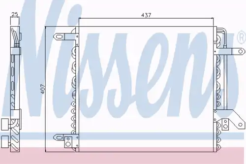 Радиатор кондиционера (конденсатор) NISSENS 94223