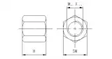 Гайка М22х2,5 C290071 WEWELER