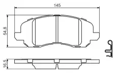 Тормозные колодки дисковые BOSCH 0 986 494 575