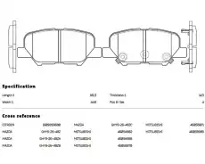 Тормозные колодки дисковые NIBK PN25003