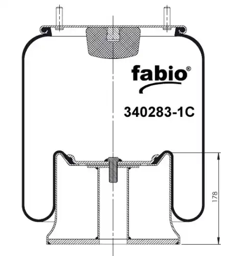 пневмоподушка\ MB 340283-1C FABIO
