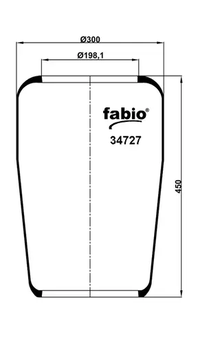 ПНЕВМОБАЛОН MB/MAN/VOLVO 34727 FABIO