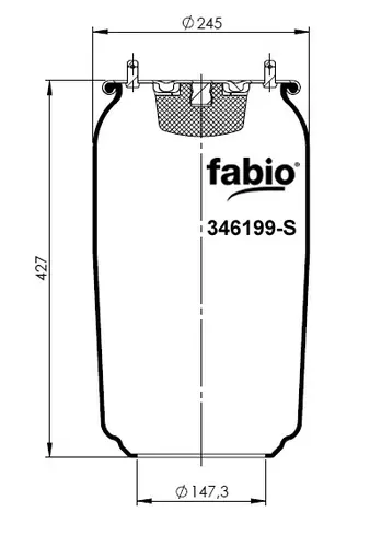 Пневмоподушка FABIO 346199-S