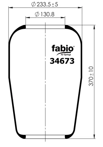Пневмоподушка FABIO 34673