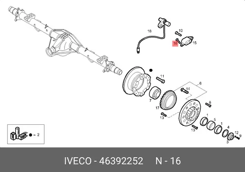  БОЛТ 46392252 IVECO