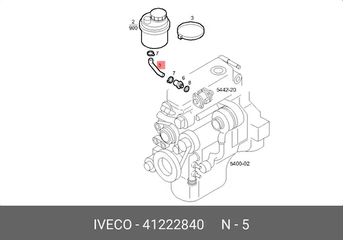 Шланг ГУР IVECO 41222840