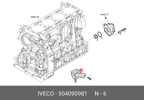  504090981 Кронштейн бачка ГУР IVECO DAIL