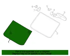 9066701500 Стекло лобовое MB