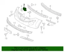 ЗАГЛУШКА ПТФ LH 622571KA0C NISSAN