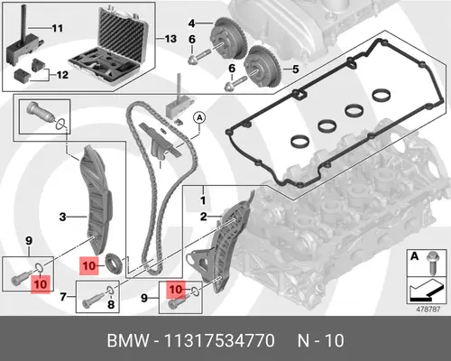 Кольцо уплотнительное автомобильное BMW 11 31 7 534 770