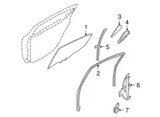 СТЕКЛО ДВЕРИ 822632Y970 NISSAN
