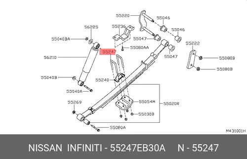 Стремянка О 55247EB30A NISSAN