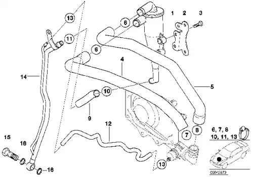 13821432344 Уплотнительное кольцо !12X15.5 \BMW 3' E36, 5' E34, X5 E53, Z8 E52