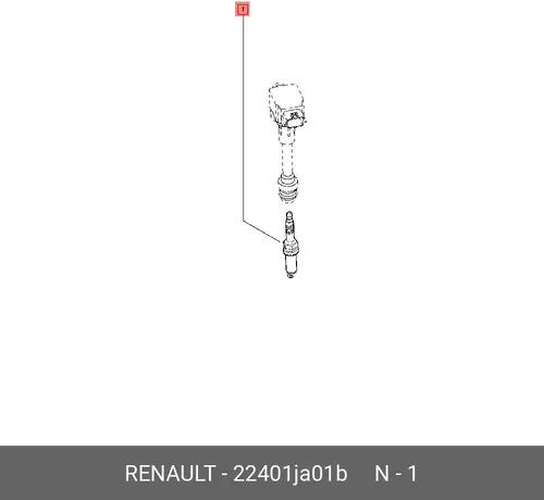 Свеча зажигания RENAULT 22401JA01B