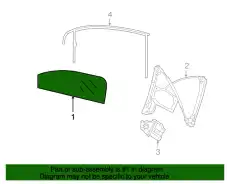  (8 ГР.), (VW), CТЕКЛО ДВЕРНОЕ 1K5845201B VAG