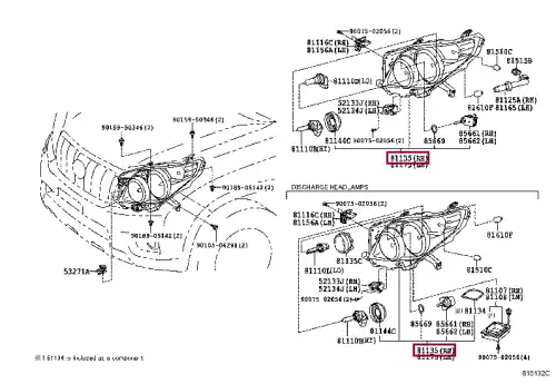 Фара TOYOTA / LEXUS 8113060J00
