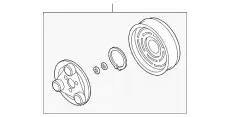 Шкив компрессора конд BP4S61L20 MAZDA