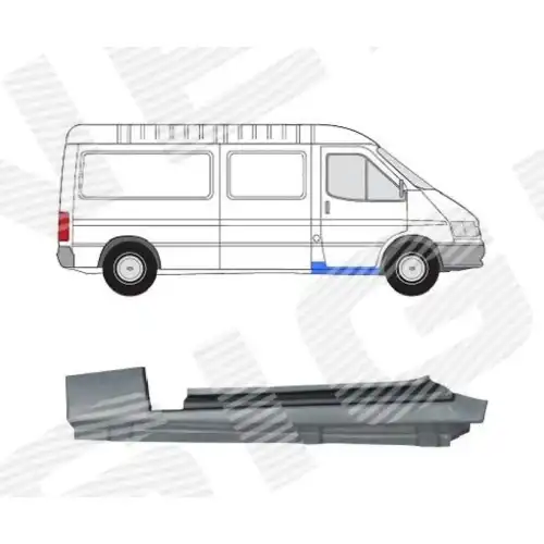 Порог FORD TRANSIT, 09.86 - 08.91 PFD76010ER SIGNEDA